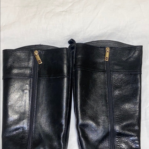 COPY - Tory Burch knee high black leather riding boots - Picture 4 of 11